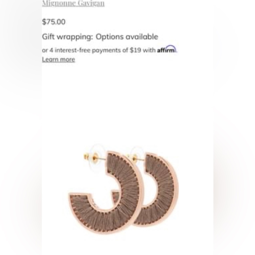 Mignonne Gavigan earrings—like new!